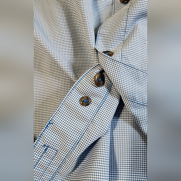 Magellan Outdoors Blue Plaid Fishing Relaxed Fit Shirt With Vents, Size XXL - Picture 5 of 9